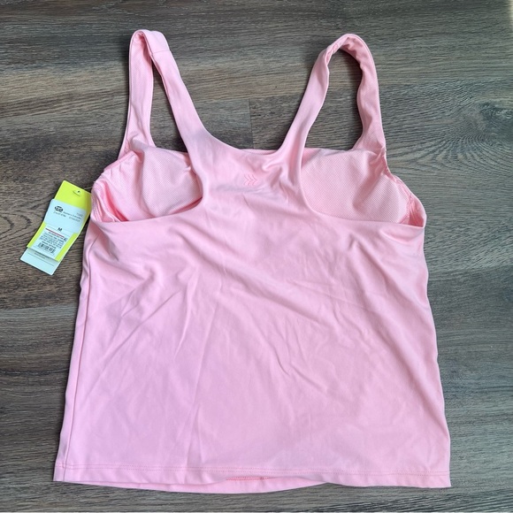 Women's Everyday Soft Square Neck Support Tank Top - All in Motion Pink M - Picture 3 of 5